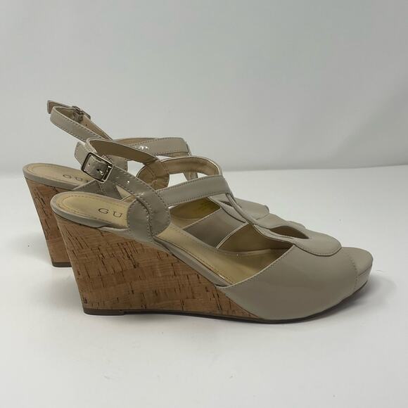Guess Tan Wedge Heels Women’s Size 8.5M - Picture 13 of 13
